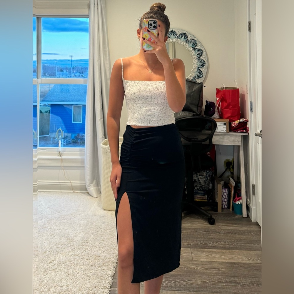 Black Abercrombie Skirt with Slit